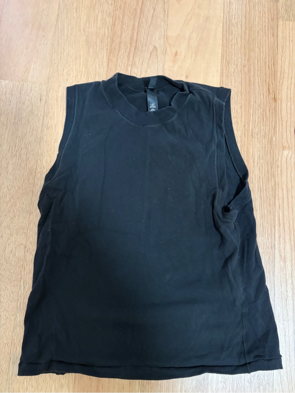 SKIMS Black Sleeveless Tank Top